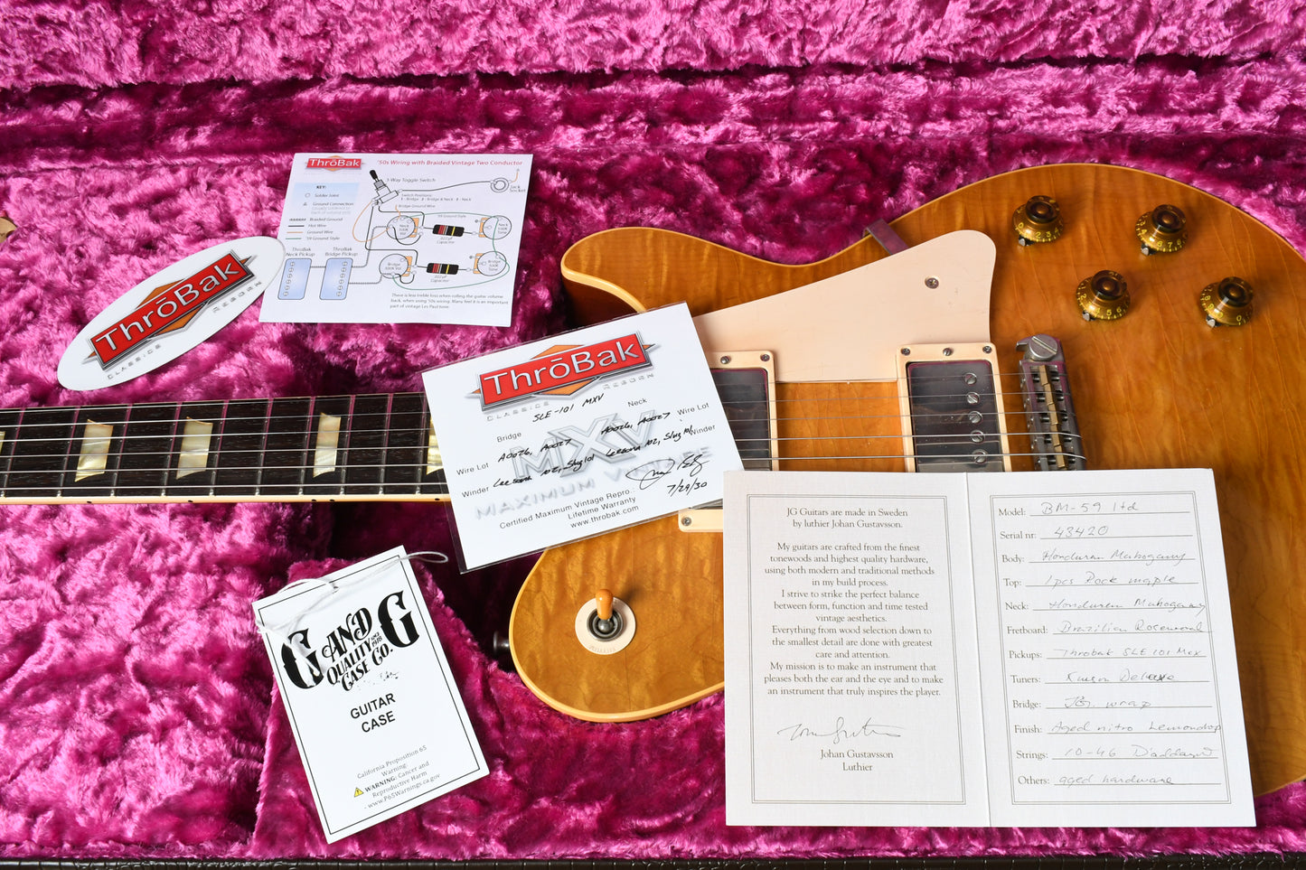 2020 Gustavsson Bluesmaster Custom '59 Limited Aged Lemondrop