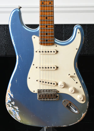 2018 Partscaster Stratocaster Build Fender Custom Shop, Ancho Poblano, MJT, Danocaster Lake Placid Blue
