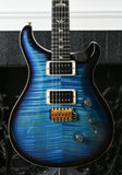 2022 Paul Reed Smith PRS Custom 24 *Custom Color* 10 Top Aqua Blue Black Burst