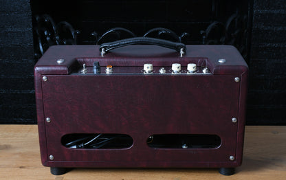 Tyler Amp Works Tube Reverb Unit Burgundy & Wheat Grill