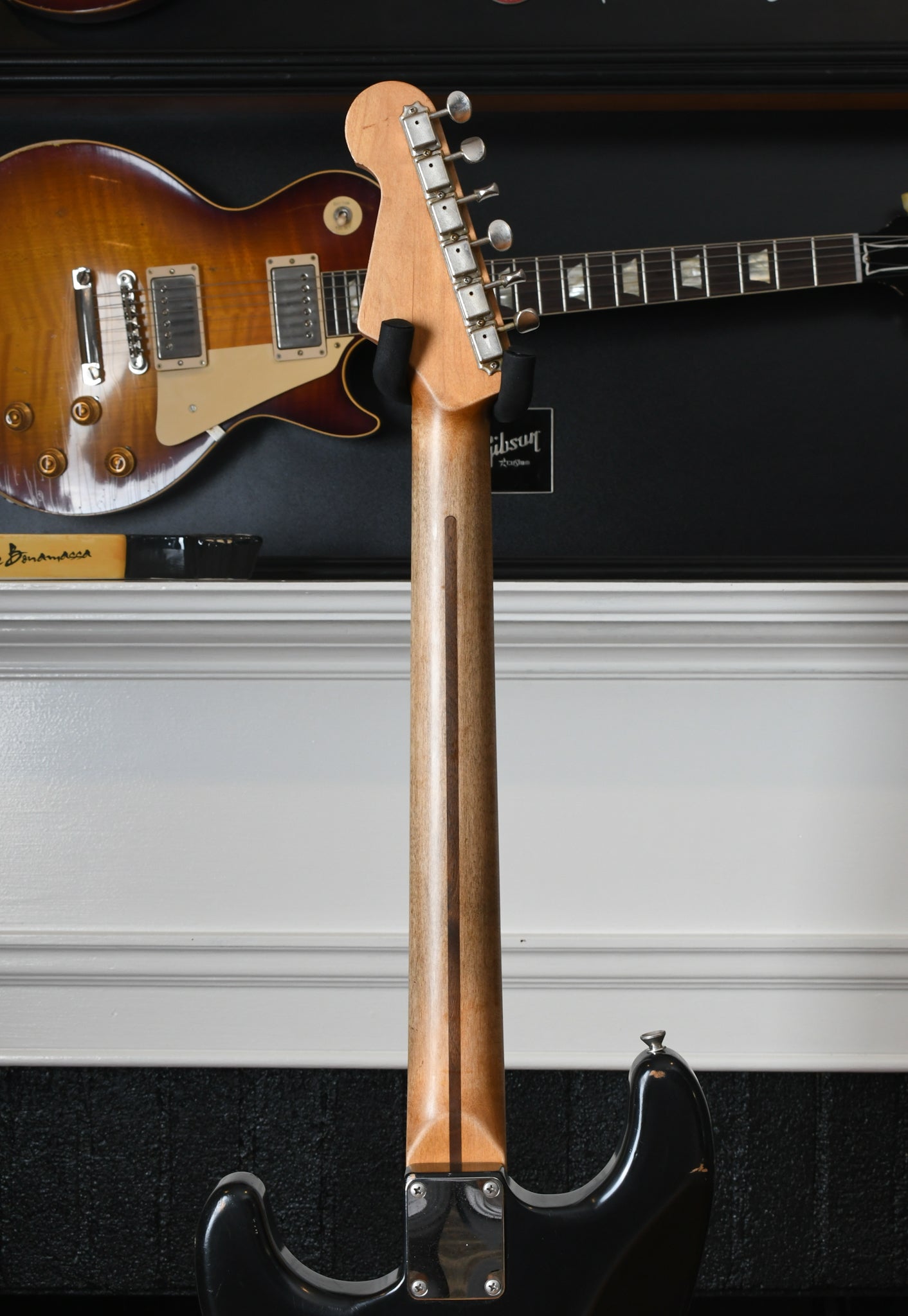 2015 Danocaster Double Cut, Black with Rocketfire 60s