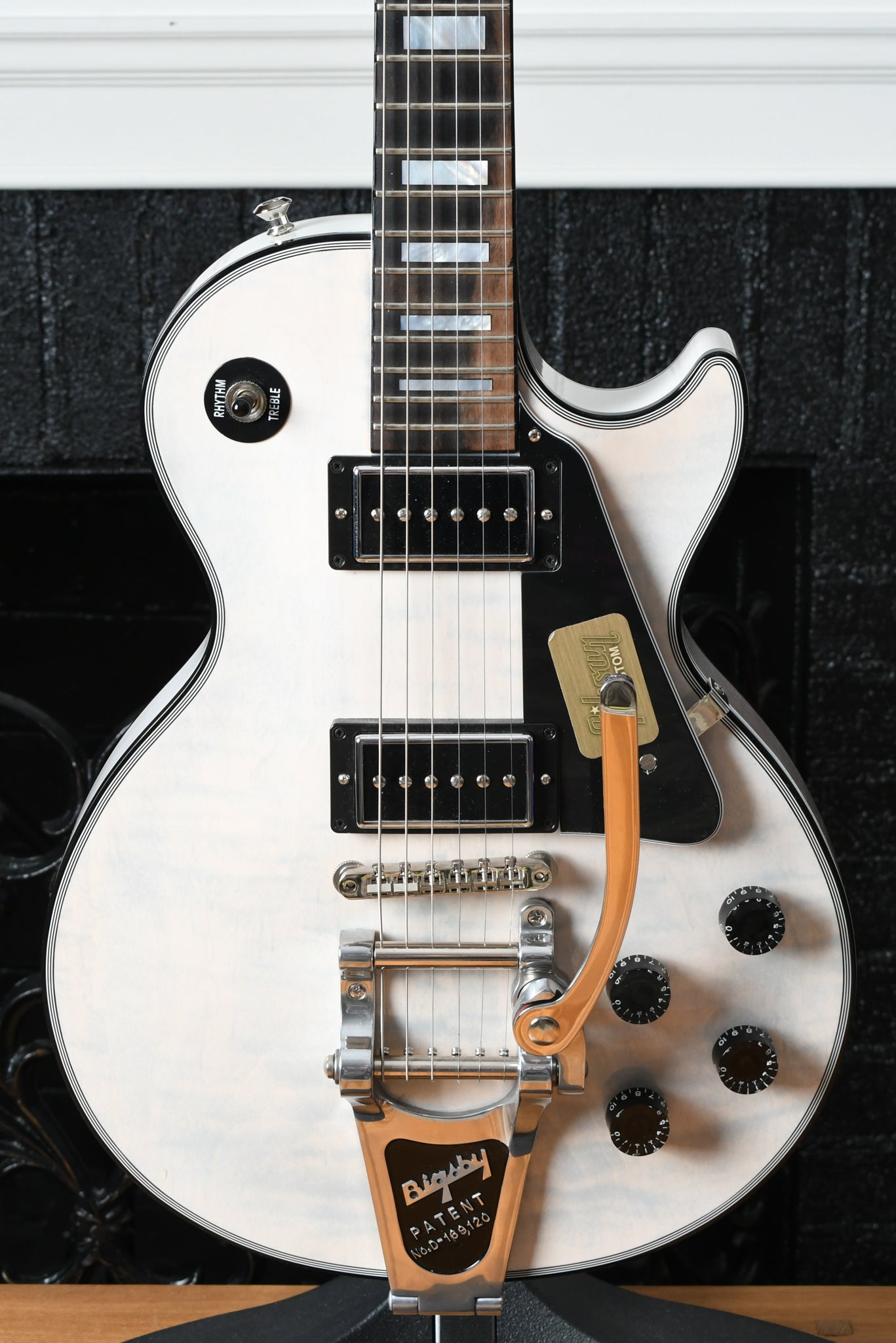 2017 Gibson Crimson Custom Shop Les Paul Custom Flametop "Milky Way"