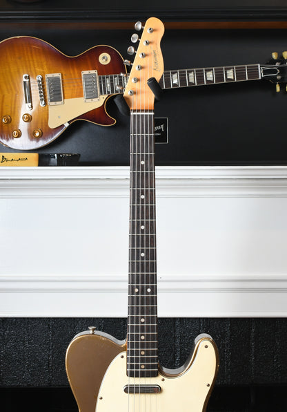 2016 Danocaster Single Cut, Aged Firemist Gold with Fred Stuart Blackguard pickups