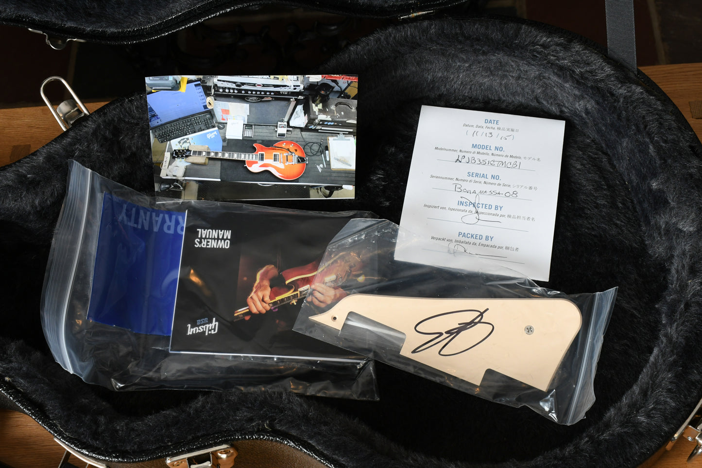 2015 Gibson Les Paul Bonamassa #08/50 Tomato Soup Burst Signed