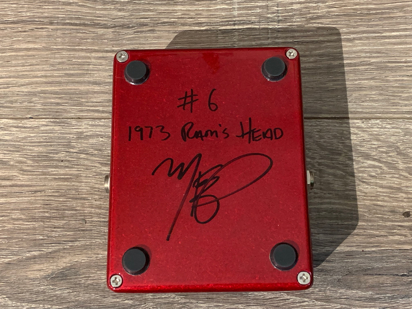 Stomp Under Foot 1973 Rams Head "Kit Rae" #6 Red Sparkle