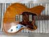 Novo Guitars Serus T90 Amber, German carve, rare Firestripe Pickguard, Lollar Gold Foils !