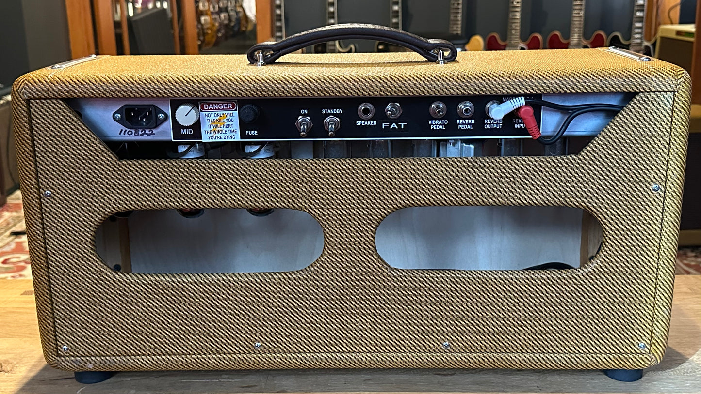 Tyler Amp Works JT-22 "Deluxe Reverb style" Head in Lacquered Tweed