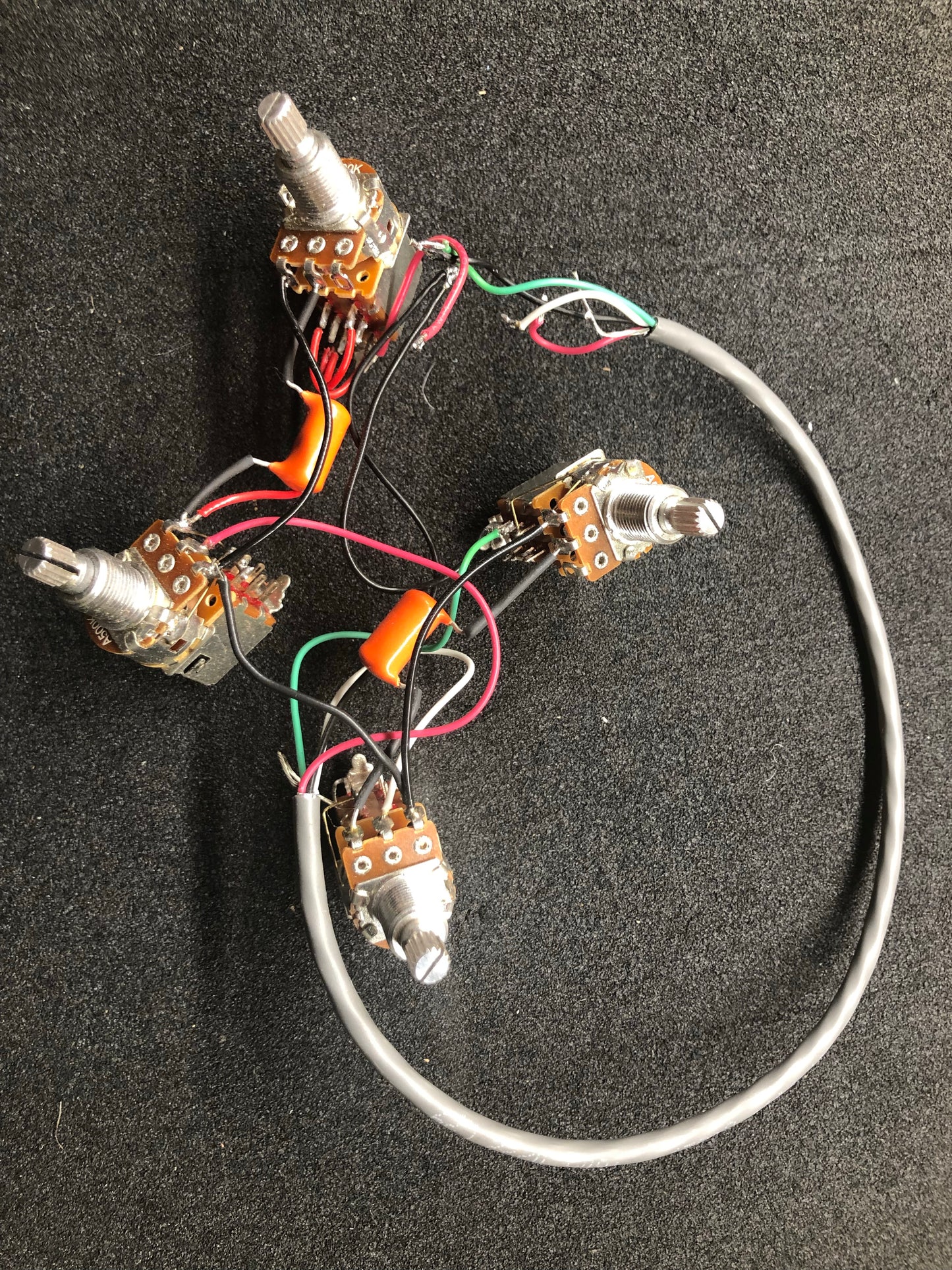 ThroBak DT-102 MXV PAF set with 4 Conductors and aged Nickel covers and Jimmy Page style wiring harness!