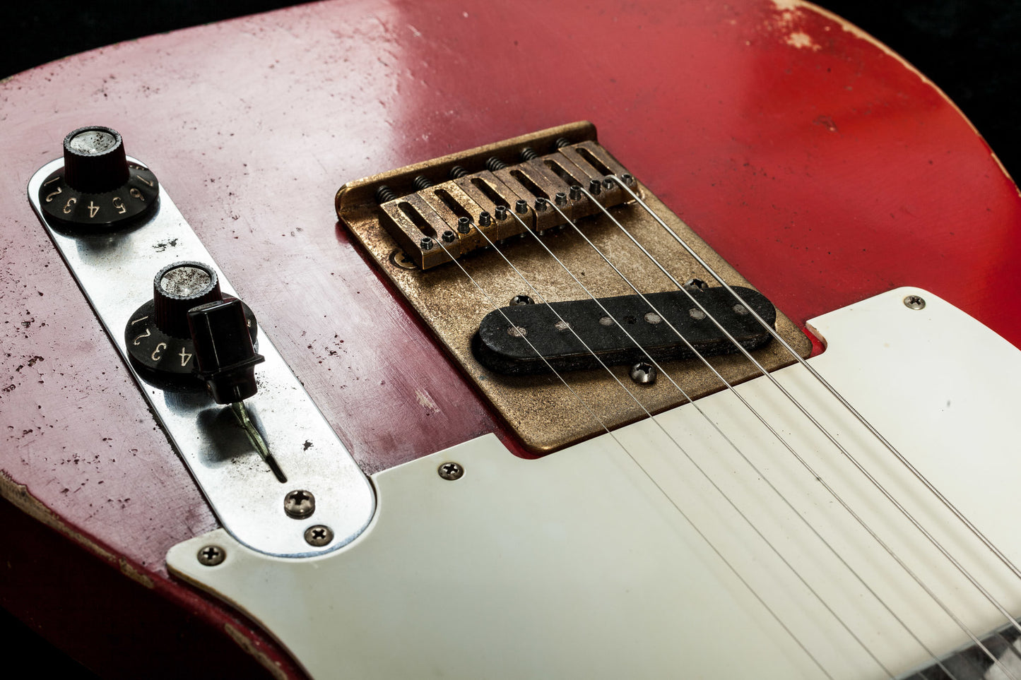 Nacho Telecaster Muddy Waters *Custom Color* Aged Manzana Red - Authorized Dealer